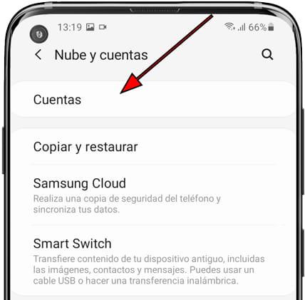 Cuentas Samsung