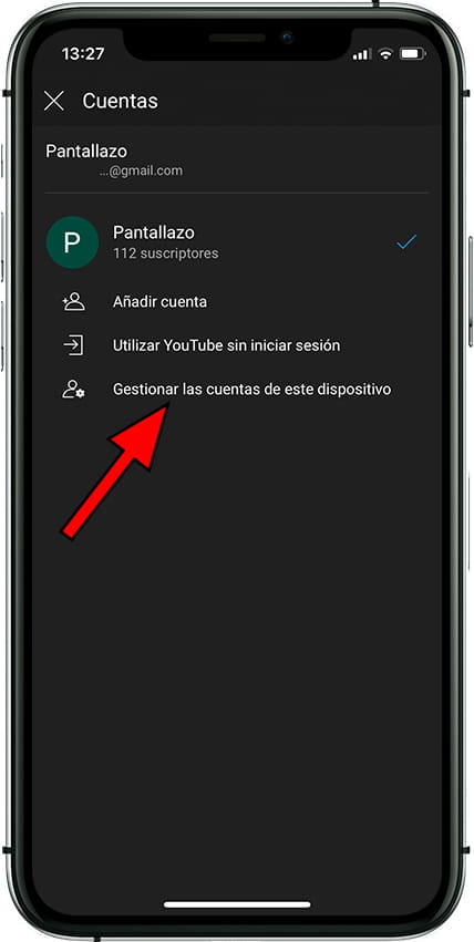 Gestionar cuentas de Google