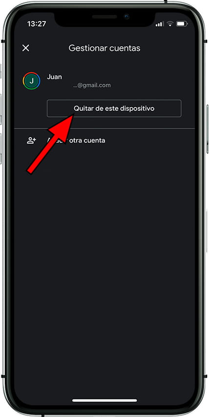 Quitar cuenta de Google de Apple iPhone 12 Pro