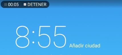 Detener grabación de pantalla Galaxy Q T589R