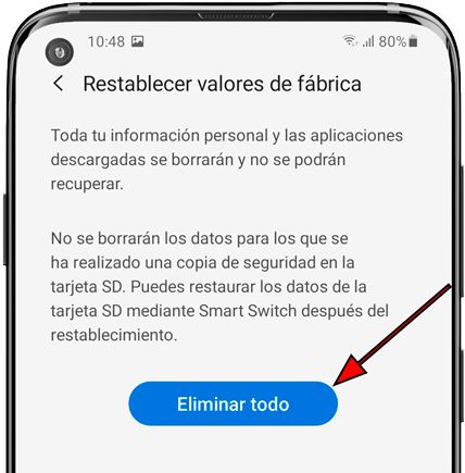 Botón eliminar todo