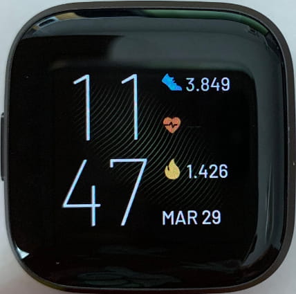 Pantalla bloqueada Fitbit Versa 3