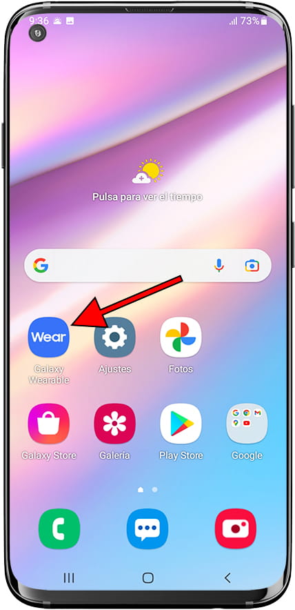 Aplicación Galaxy Wearable