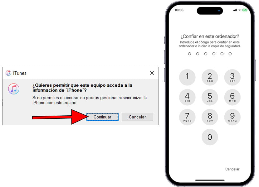 Permitir que ordenador acceda a iPhone 16 Pro Max