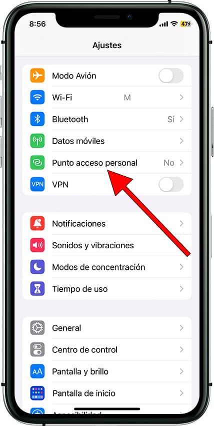 Punto de acceso personal