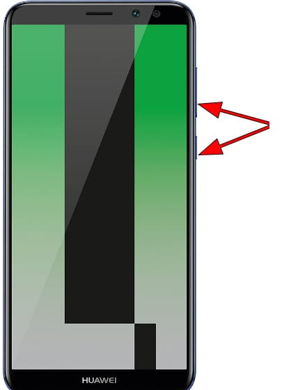 Captura de pantalla en Huawei Mate 10 Lite