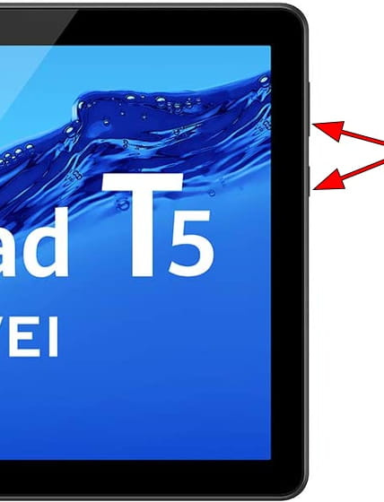Captura de pantalla en Huawei MediaPad T5