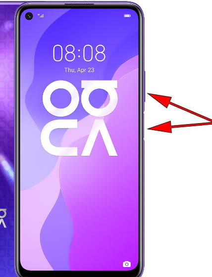 Captura de pantalla en Huawei nova 7 SE