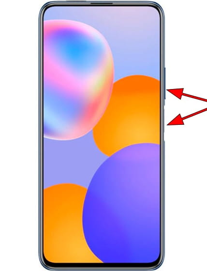 Captura de pantalla en Huawei Y9a