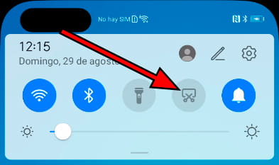 Icono capturar pantalla nova 8 Pro 5G
