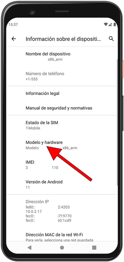 Cómo ver el número de serie en ZTE Blade V Ultra