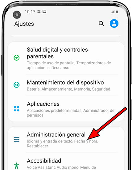 Administración general Samsung