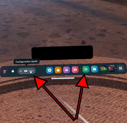 Panel de inicio Oculus