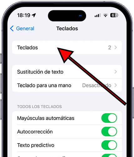 Teclados iOS
