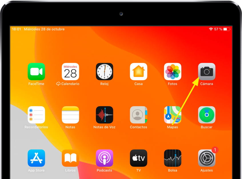 Aplicación Cámara iPad Pro