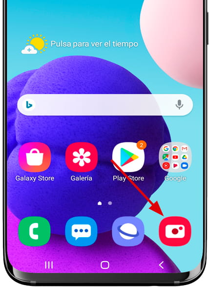 Aplicación Cámara Galaxy Q T589R