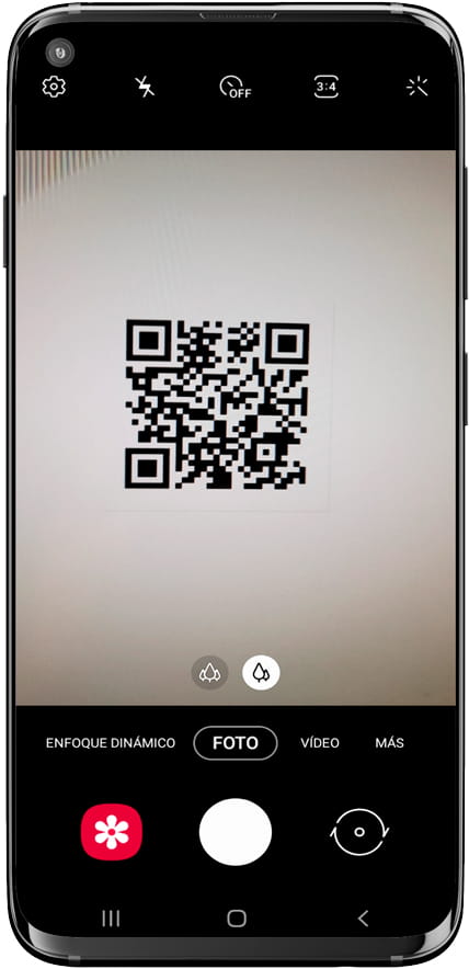 Capturar código QR Galaxy Q T589R