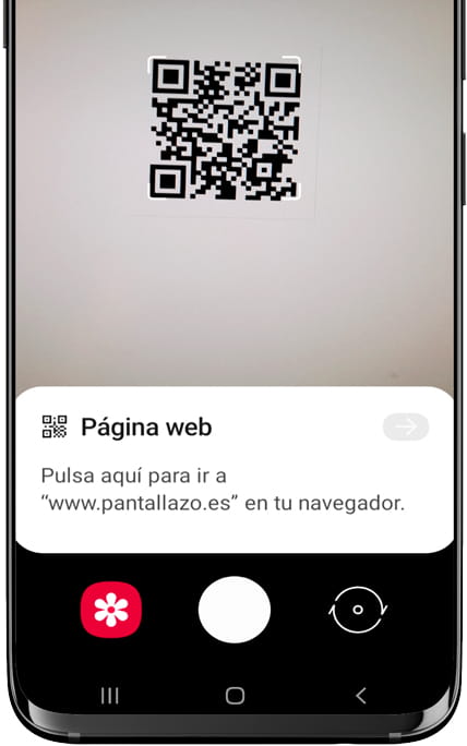 Abrir código QR Galaxy Q T589R