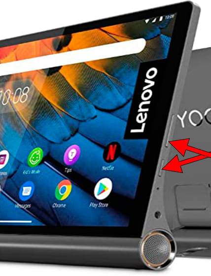 Captura de pantalla en Lenovo Yoga Tablet 10