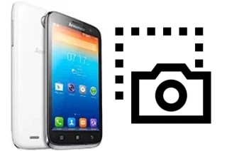 Captura de pantalla en Lenovo A859