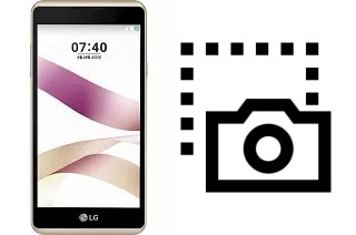 Captura de pantalla en LG X Skin