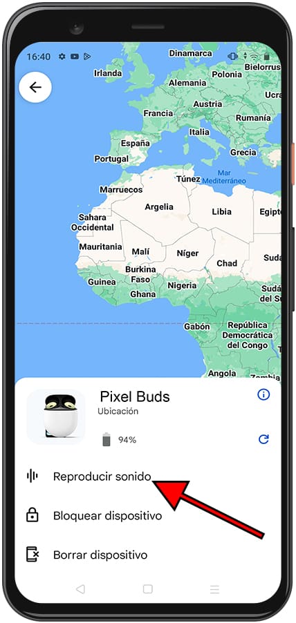 Reproducir sonido Pixel Buds A-Series