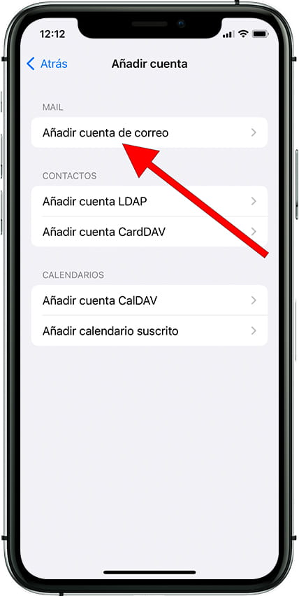 Añadir cuenta correo Apple iPhone 13 Pro Max