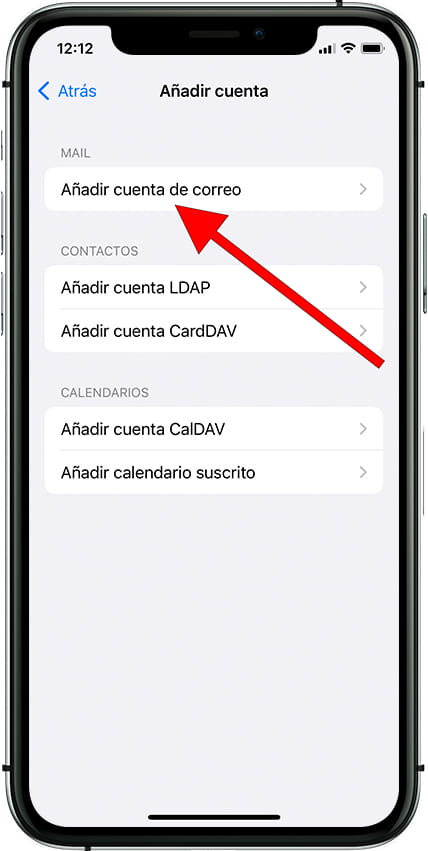 Añadir cuenta correo Apple iPhone 16 Pro Max