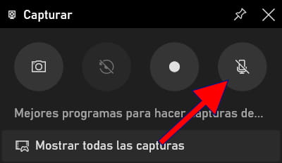 Micrófono grabar pantalla Windows