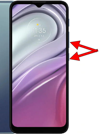 Captura de pantalla en Motorola Moto G20