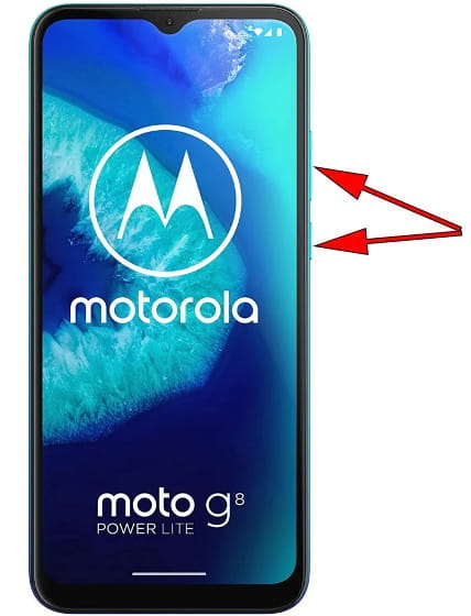Captura de pantalla en Motorola Moto G8 Power Lite