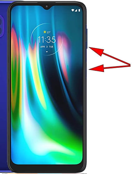 Captura de pantalla en Motorola Moto G9 Play