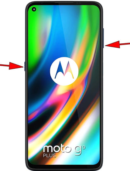 Captura de pantalla en Motorola Moto G9 Plus