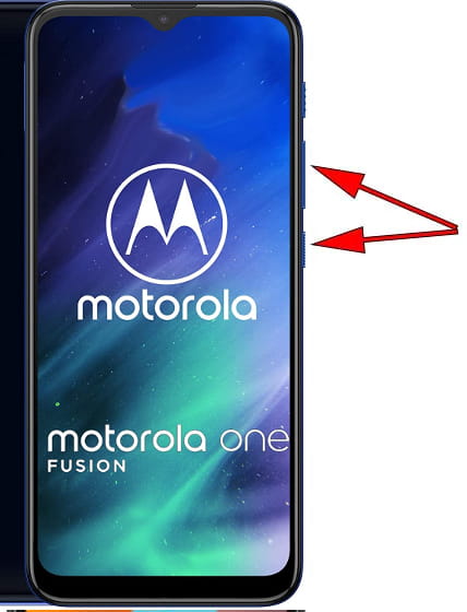 Captura de pantalla en Motorola One Fusion