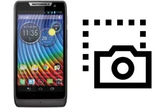 Captura de pantalla en Motorola RAZR D3 XT919