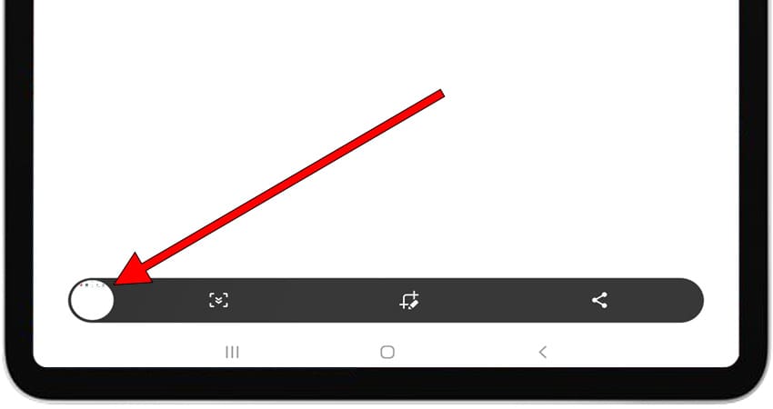 Notificación captura de pantalla Samsung
