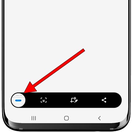 Notificación captura de pantalla Samsung