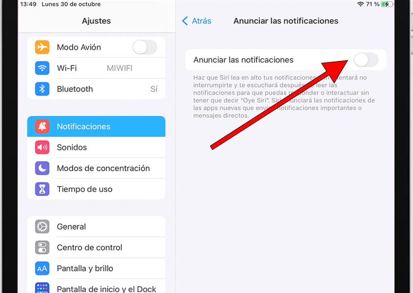 Permitir notificaciones iOS