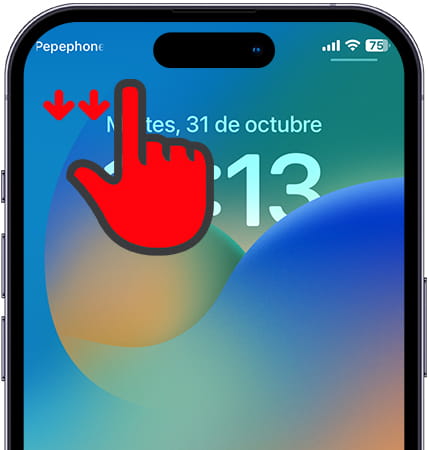 Abrir centro de notificaciones iOS