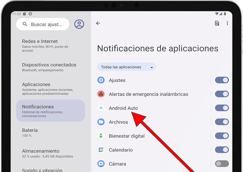 Notificaciones de aplicación Android