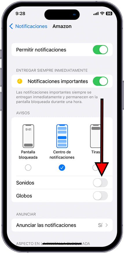 Sonidos notificaciones iOS