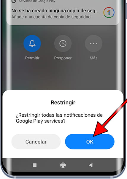 Restringir notificaciones Xiaomi