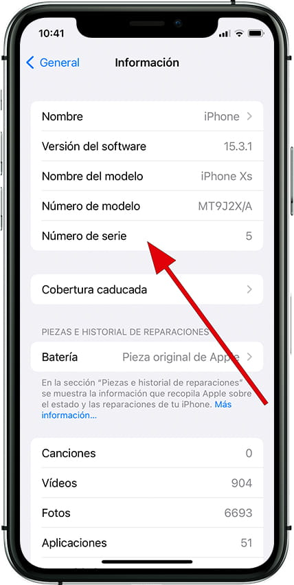 Cómo ver el número de serie en Apple iPhone 14 Pro Max