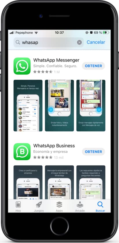Obtener WhatsApp