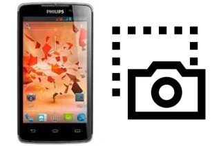 Captura de pantalla en Philips W732