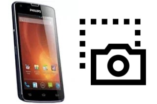Captura de pantalla en Philips W8510