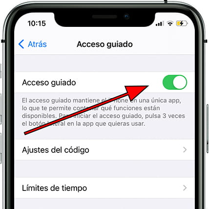 Activar acceso guiado