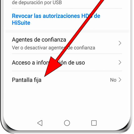 Fijar pantalla Android