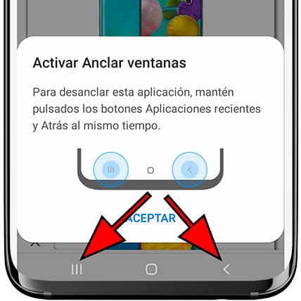 Fijar app Samsung