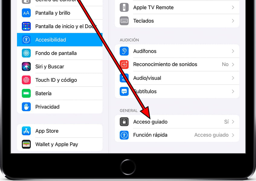 Ajustes accesibilidad iOS